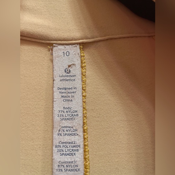 ⬇️ $ 35. ⬇️ Lululemon Size 10 long sleeve sweater in a light banana colour - Picture 7 of 12